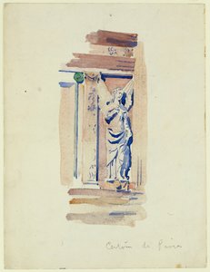 Studio di una statua di angelo, Certosa di Pavia, 1891 da Charles Rennie Mackintosh
