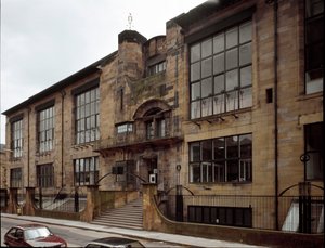 Veduta della Scuola di Belle Arti progettata dall
