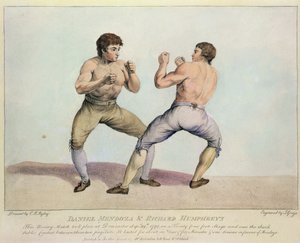 Incontro di boxe tra Daniel Mendoza e Richard Humphreys, 29 settembre 1790 da Charles Reuben Ryley