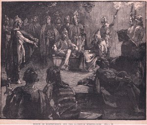 Edwin di Northumbria e i missionari cristiani da Charles Ricketts