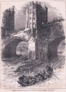 Fuga della Regina Eleonora: scena al London Bridge AD 1263 da Charles Ricketts