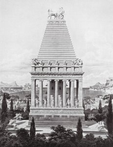 Il Mausoleo originale, c. 353 a.C. da Charles Robert (after) Cockerell