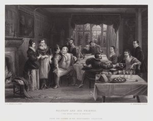 Falstaff e i Suoi Amici da Charles Robert (after) Leslie