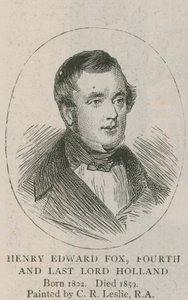 Il ritratto di famiglia - la biblioteca di Holland House da Charles Robert Leslie