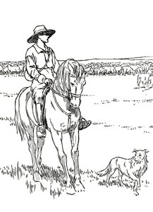 Una Stazione di Pecore in Australia, 1912