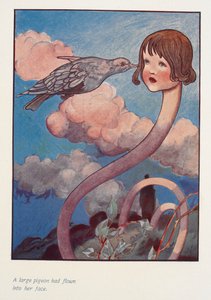 Un grande piccione le era volato in faccia. Alice con un lungo collo da Charles Robinson