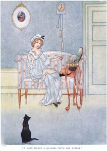 Una fanciulla litigò con il suo ago da Charles Robinson