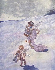 Angeli di Natale con giocattoli da Charles Robinson