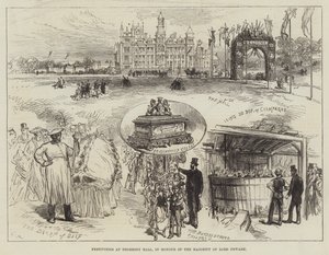 Festeggiamenti a Thoresby Hall, in onore della maggioranza di Lord Newark da Sir John Charles Robinson