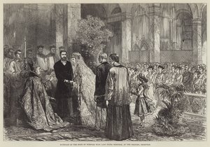 Matrimonio del Duca di Norfolk con Lady Flora Hastings, all