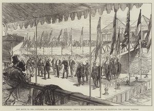 Nuova rotta per il continente da Sheerness e Flushing, il principe Enrico dei Paesi Bassi riceve i visitatori inglesi da Sir John Charles Robinson