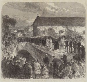Il disastro sulla ferrovia Chester e Holyhead, il funerale nel cimitero di Abergele da Sir John Charles Robinson