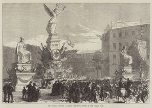 Il trionfo militare a Berlino, il trofeo di Sedan alla Porta di Potsdam