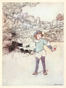 "This fair child of mine" frontespizio da "A Revival - When Forty Winters Shall Besiege Thy Brow" in The Songs and Sonnets of William Shakespeare da Charles Robinson