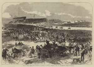 Visita del Principe e della Principessa del Galles in Irlanda, vista generale delle corse di Punchestown da Sir John Charles Robinson