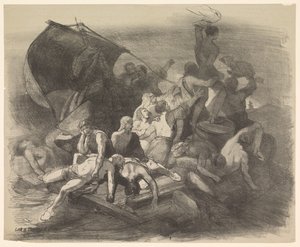 Il naufragio della Medusa. Scena dal dramma con lo stesso nome