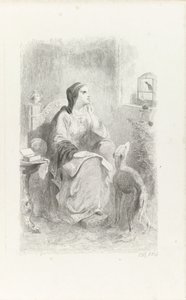 Elena guarda attraverso una finestra da Charles Rochussen