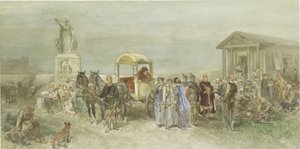 Piazza del mercato con Romani e Batavi da Charles Rochussen