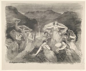 Scena dal balletto Zélie o il velo magico da Charles Rochussen