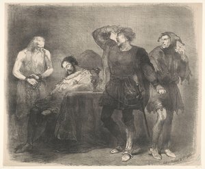 Scena dal dramma teatrale Il fantasma da Charles Rochussen