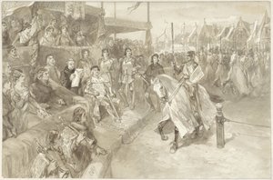 Gioco di Torneo a Haarlem, Illustrazione di un Episodio da De Roos van Dekama da Charles Rochussen