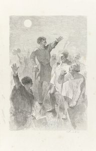 Wilfried circondato dai suoi guerrieri da Charles Rochussen