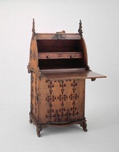 Scrivania, c.1889 (legno di quercia, ferro, vernice e iuta)