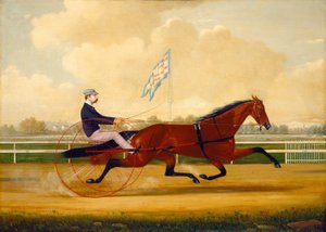 Budd Doble Guida Goldsmith Maid al Belmont Driving Park