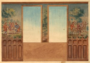 Progetto per parte della scala, Château-sur-Mer, Newport, Rhode Island da Charles Salagnad, French
