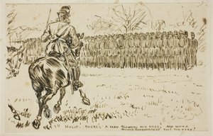 Ispezione militare da Charles Samuel Keene