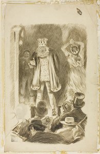 Lord Salisbury che parla a una riunione da Charles Samuel Keene