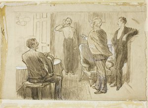 Ufficiale e Attendenti da Charles Samuel Keene