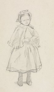 Studio per una bambina da Charles Samuel Keene