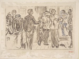 La lacrima del soldato - Vecchia canzone, ca. 1879 da Charles Samuel Keene