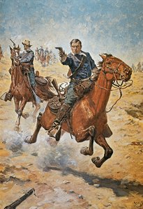 Dead Sure: un soldato di cavalleria degli Stati Uniti negli anni 1870 da Charles Schreyvogel