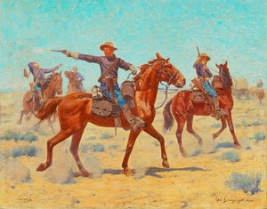 La retroguardia (1907) da Charles Schreyvogel