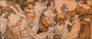 Illustrazione dal Rubaiyat di Omar Khayyam, c20 secolo 1914-1915 da Charles Sergeant Jagger