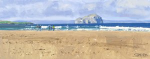 Bass Rock, Belhaven, 2015 (olio su tela) da Charles Simpson