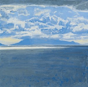 Mare scuro, Rum, 2015 (olio su tela) da Charles Simpson
