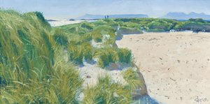Figure sulle dune, 2015 (olio su tela)