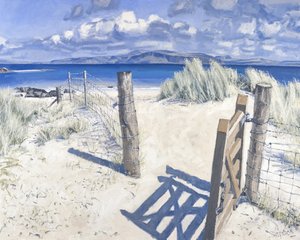 Porta della spiaggia nord, 2013 (olio su tela) da Charles Simpson