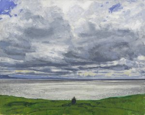 Costa nord-occidentale, 2017 (olio su tela) da Charles Simpson