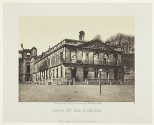 Palais de Saint-Cloud, dalla serie "Paris et ses environs" (Parigi e dintorni)