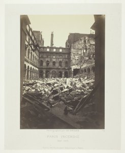 Incendio di Parigi (Interno del Ministero delle Finanze) da Charles Soulier