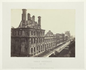 Incendio di Parigi (Palais des Tuileries, Pavillon de Marsan) da Charles Soulier