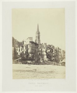 Incendio di Parigi (Place de Saint-Cloud) da Charles Soulier
