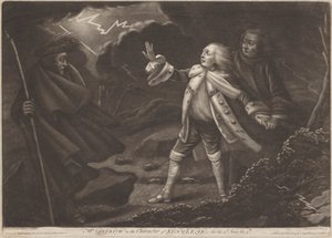Mr. Garrick nel ruolo di Re Lear - "Re Lear", Atto III, Scena V