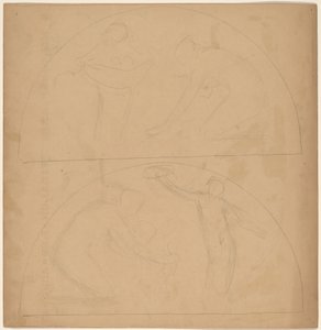 Studio per un disegno di bordo [verso] da Charles Sprague Pearce