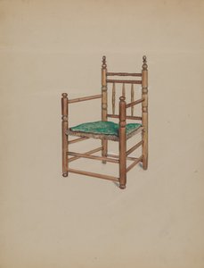 Poltrona intagliata da Charles Squires