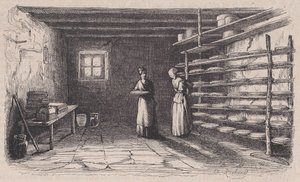 Una latteria, da Magasin Pittoresque da Charles Tamisier